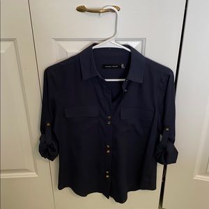 Navy blue blouse